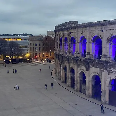 Lägenhet Le D'auguste- Coeur De Nimes-chaleureux-emplacement Ideal *